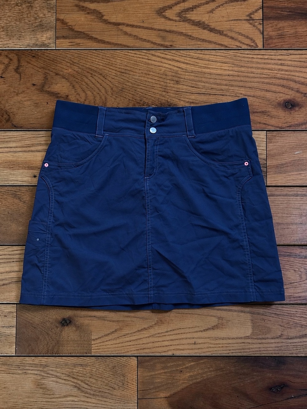 Women’s Title Nine Navy Athletic Utility Skort Mini Skirt Size 10